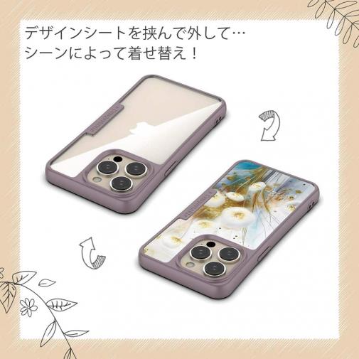 【Compos-Case】オイルペイント  ゴールドフラワー