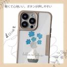 【Compos-Case】北欧デザイン 青い花