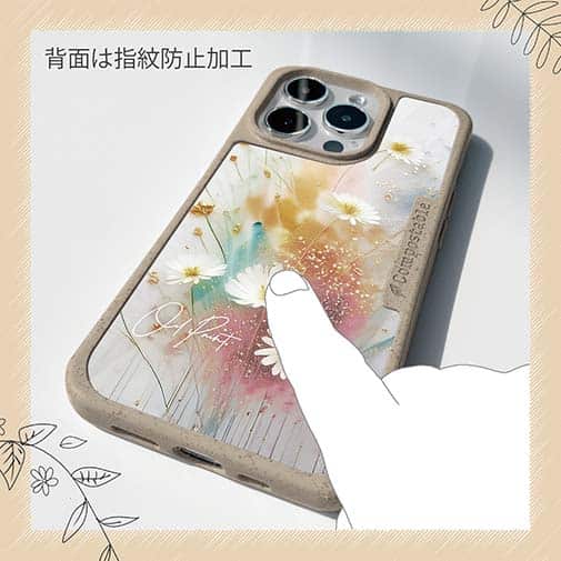 【Compos-Case】オイルペイント 春の花びら