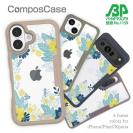 【Compos-Case】北欧デザイン グリーン＆イエロー