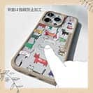 【Compos-Case】北欧デザイン 猫の行進