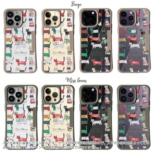 【Compos-Case】北欧デザイン 猫の行進