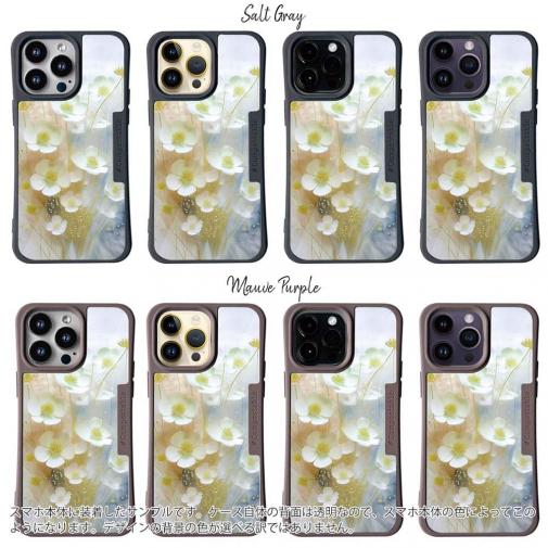 【Compos-Case】オイルペイント 黄色と青の花畑