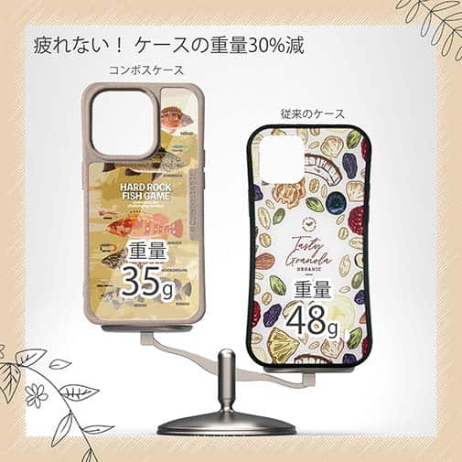 【Compos-Case】【FISH MAN】ハードロックフィッシュゲーム ブラウン No1