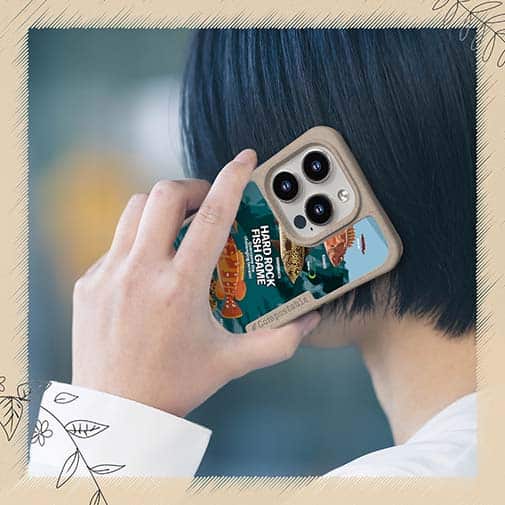 【Compos-Case】【FISH MAN】ハードロックフィッシュゲーム ブルー No1