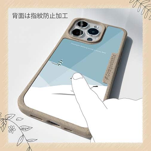 【Compos-Case】【FISH MAN】山シリーズ「雷鳥／冬のオス　雪原ダッシュ！」