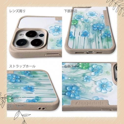 【Compos-Case】プラスチックフラワー ブルーNo1