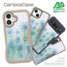 【Compos-Case】プラスチックフラワー ブルーNo2