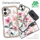 【Compos-Case】日本の花画風 ピンク