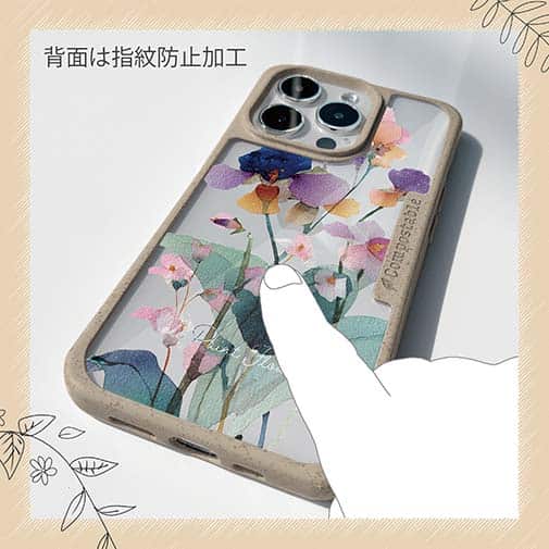 【Compos-Case】くすみカラーFlower No2
