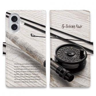 【手帳型】フライロッド　彩度を落としたディテール