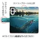 【手帳型】クローズアップ!　水中でニジマスが掛かった瞬間!