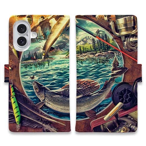 【手帳型】釣具たちに囲まれて