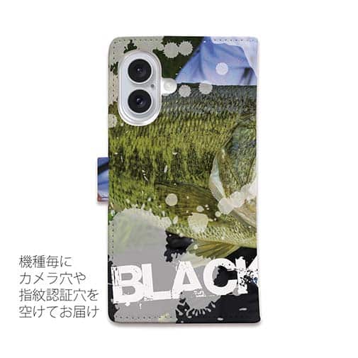 【手帳型】ビッグバス! BLACK BASS