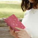 和紙の水玉　ピンク