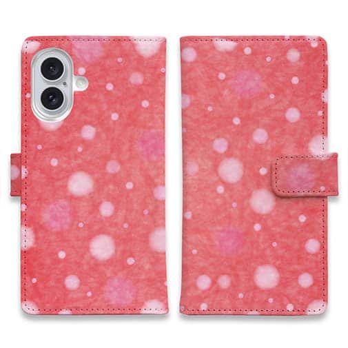 和紙の水玉 ピンク