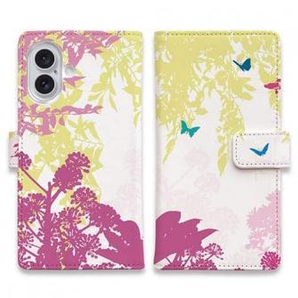 【手帳型】幻想的な蝶と森