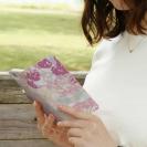 【手帳型】フラワーシルエット