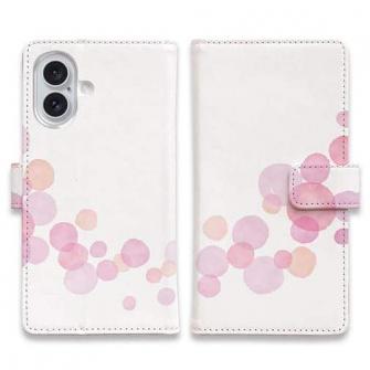 【手帳型】やさしい水玉　ピング