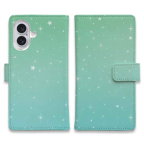 【手帳型】パステルカラーの星空