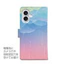 【手帳型】虹色の雨がふる空