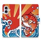 【手帳型】大漁旗風マダイのイラスト