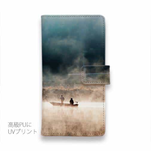 【手帳型】霧の湖上