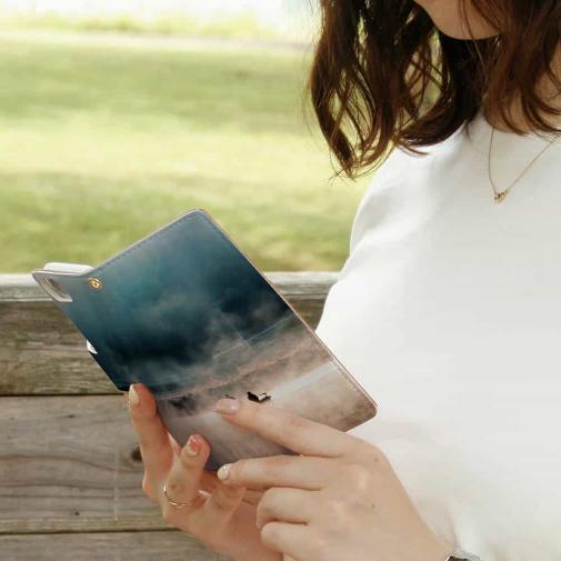 【手帳型】霧の湖上