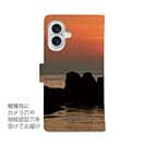 【手帳型】磯の上の夕暮れ