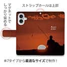 【手帳型】夕暮れのルアーマン