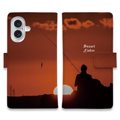 【手帳型】夕暮れのルアーマン