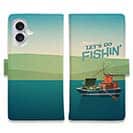 【手帳型】FISHIN　ポスター風