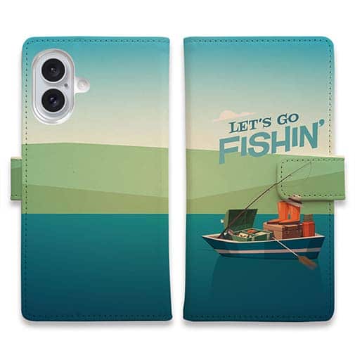 【手帳型】FISHIN　ポスター風