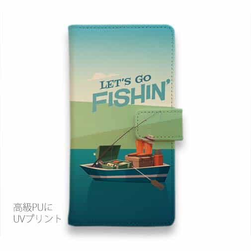 【手帳型】FISHIN　ポスター風