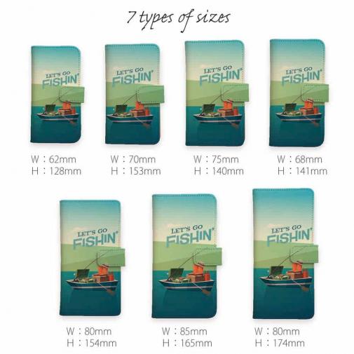 【手帳型】FISHIN　ポスター風