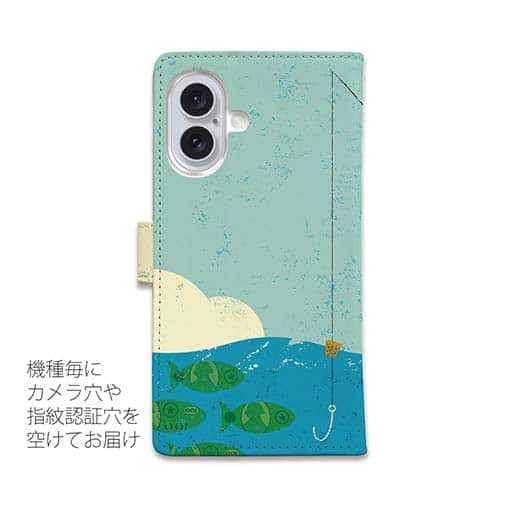 【手帳型】ドックで釣りを楽しむ　紳士