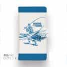 【手帳型】釣り人のシルエット　サーモンフィッシング