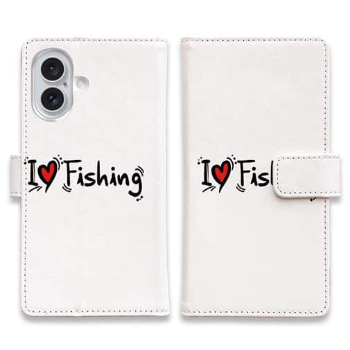 【手帳型】I LOVE FISHING