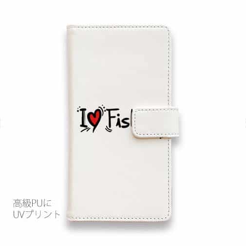 【手帳型】I LOVE FISHING
