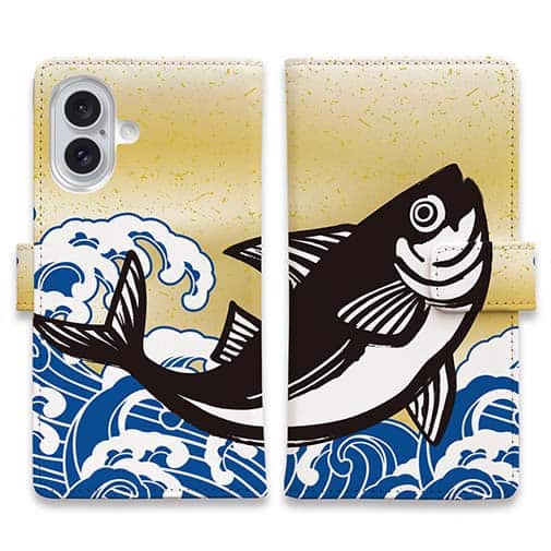 【手帳型】カツオ出汁風デザイン