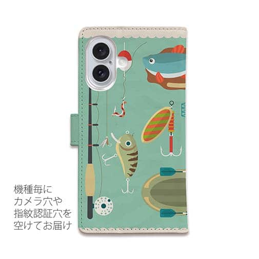 【手帳型】アウトドア・フィッシャーマン