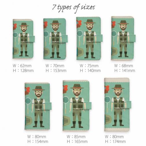 【手帳型】アウトドア・フィッシャーマン