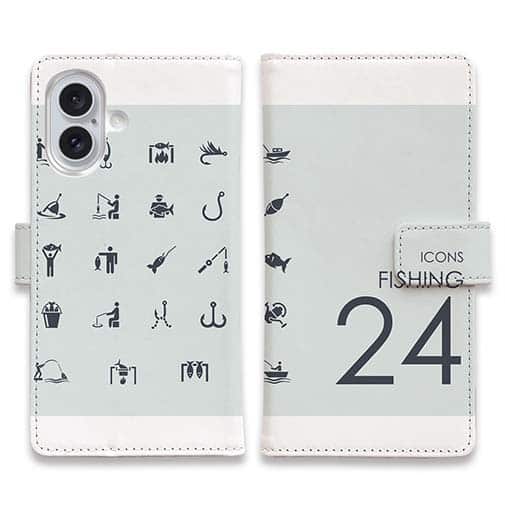【手帳型】釣りのアイコン24