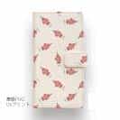 【手帳型】ルアーのシームレスパターン　レッド