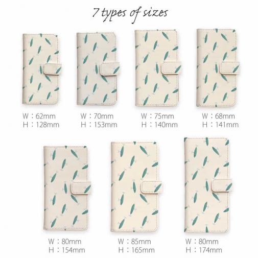 【手帳型】ルアーのシームレスパターン　ミノー