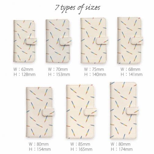 【手帳型】ルアーのシームレスパターン　メタルジグ