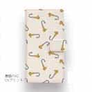 【手帳型】ルアーのシームレスパターン　ジグヘッド