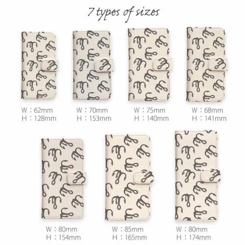 【手帳型】トリプルフックのシームレスパターン