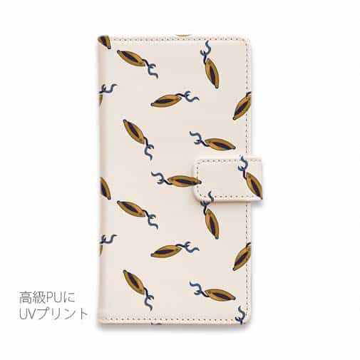 【手帳型】ルアーのシームレスパターン　ゴールド