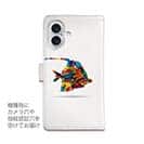 【手帳型】モダンなカラフルフィッシュ